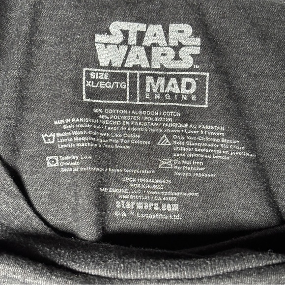 Star Wars X-Wing Starfighter Graphic Tee | Men’s XL | Heather Gray - Picture 4 of 4